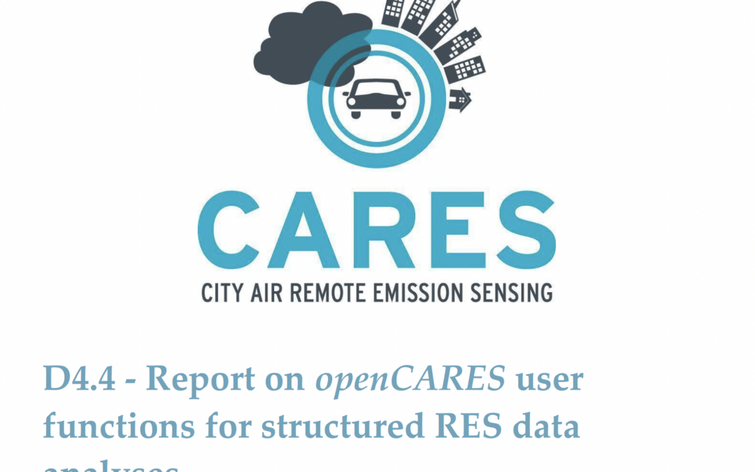 Report on openCARES user functions for structured RES data analysis